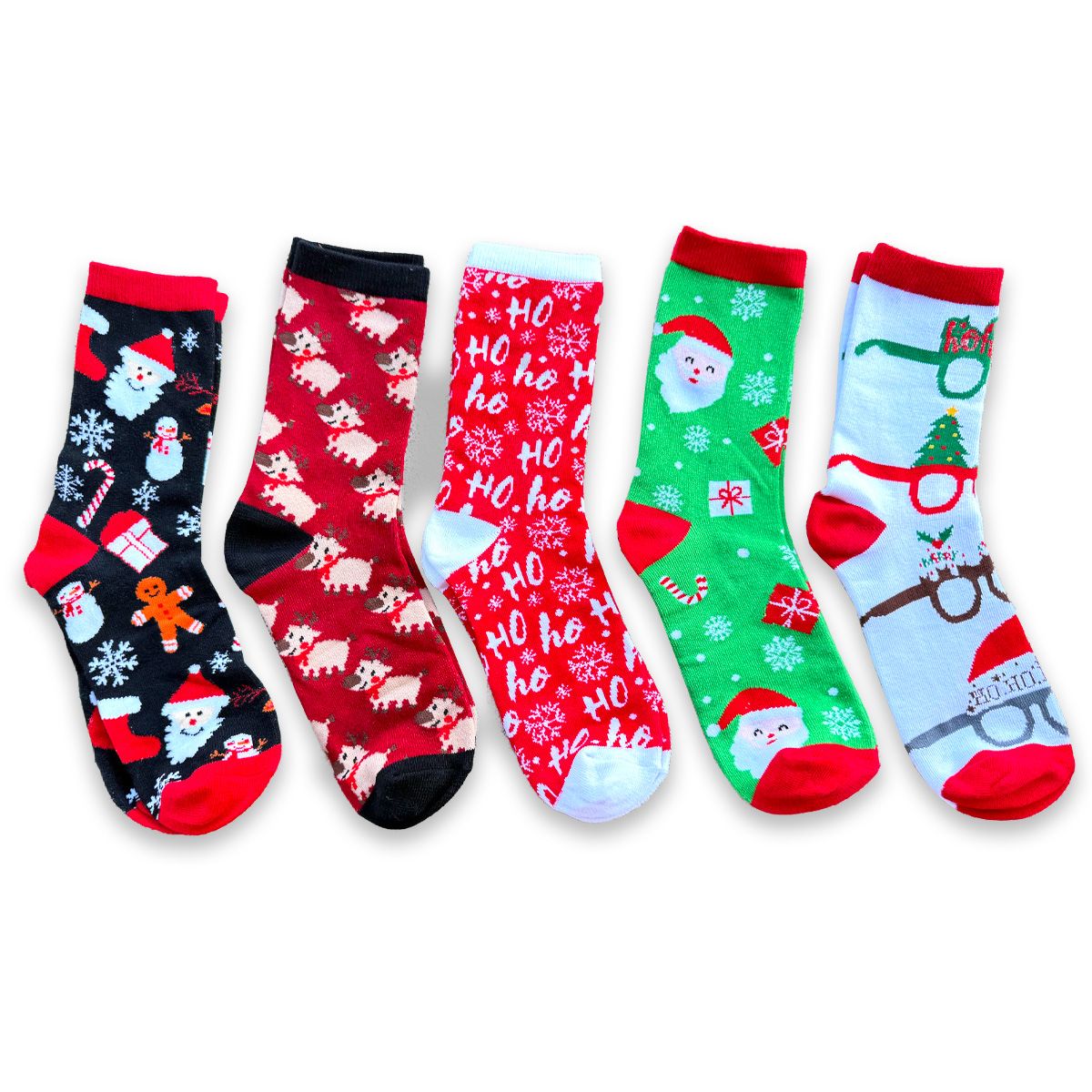 Set 5 Perechi Sosete Craciun, Cutie Inclusa + Transport Gratuit